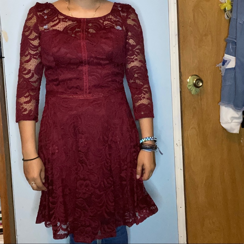 Maroon dress